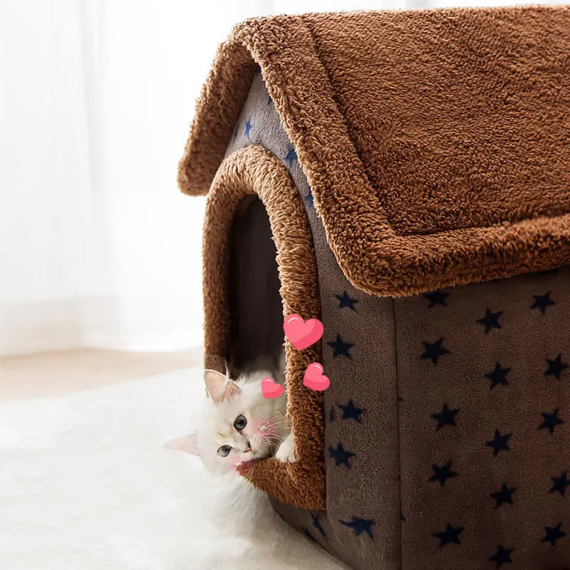 Soft Winter Dog & Cat Bed House