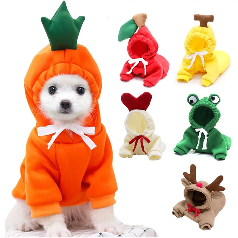 Cute Fruit Dog winter sweaters
