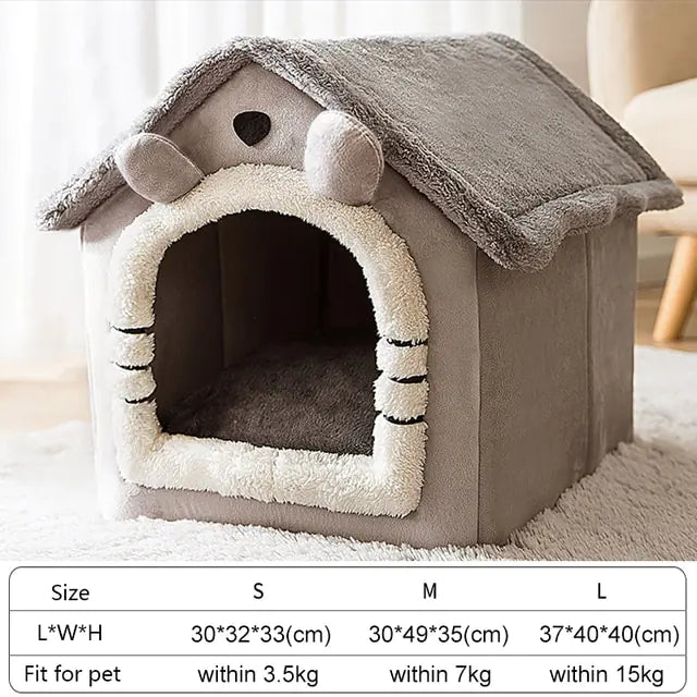 Soft Winter Dog & Cat Bed House