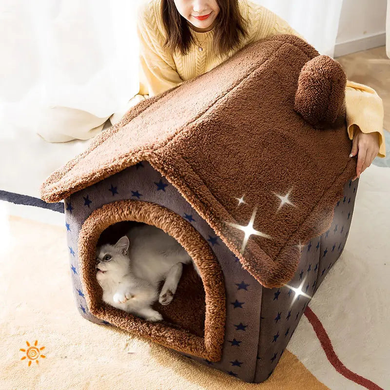 Soft Winter Dog & Cat Bed House